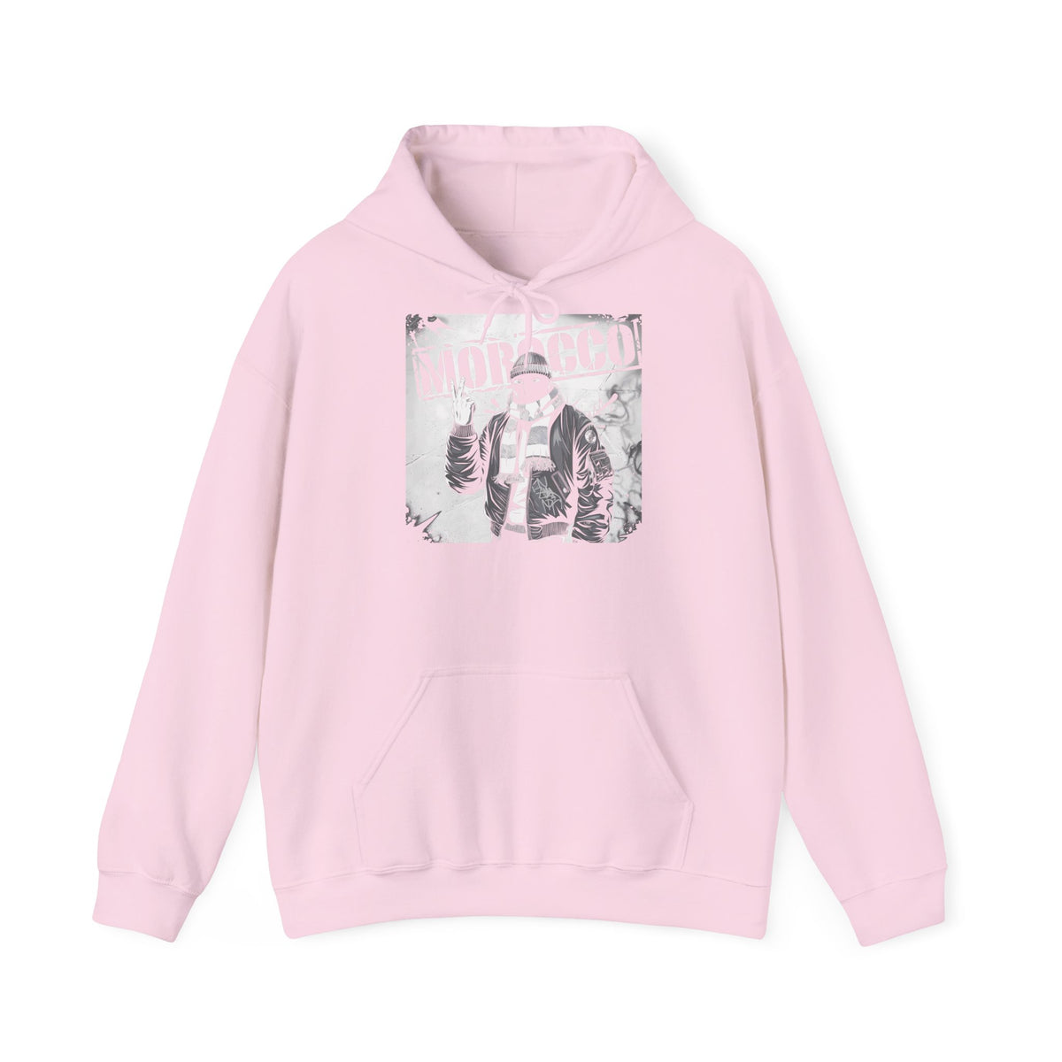 Stemma hooligan del Marocco, bandiera del Marocco, tifoso di calcio, sport, idea regalo - Felpa con cappuccio unisex