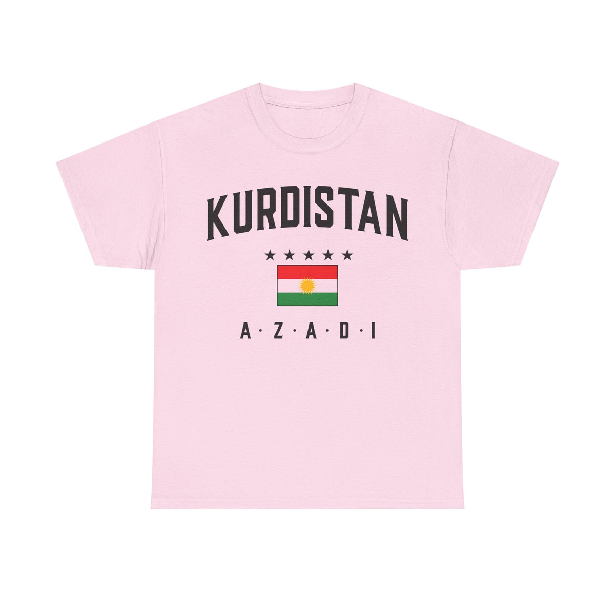 Camiseta unisex de Kurdistán AZADI con bandera, orgullo, Newroz y escudo