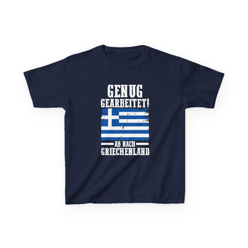 Greece Griechenland Flagge Wappen Heimat Fußball Sport Fan Geschenkidee - Für Kinder & Jugendliche Unisex T-Shirt