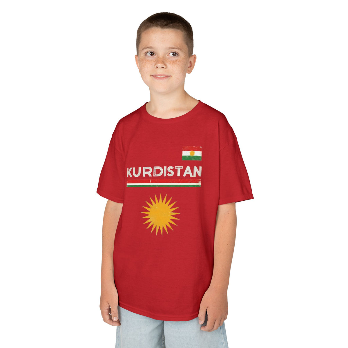 Kurdistan Street Urban Azadi Sonne Wappen - Unisex Kinder & Jugendliche T-Shirt