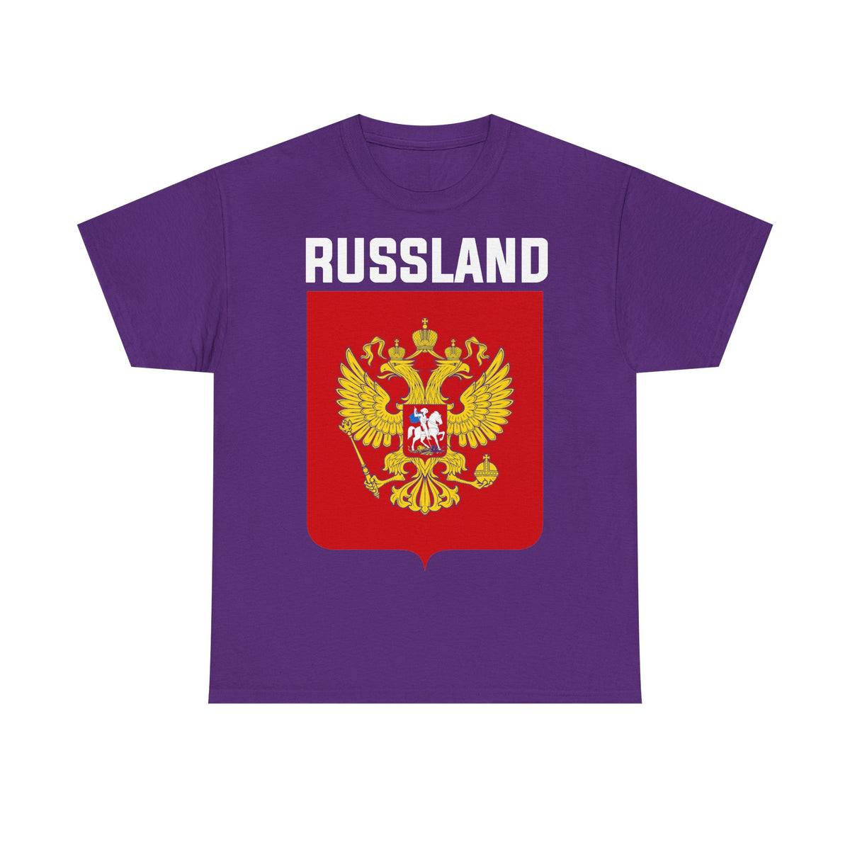 Rusia Rusia Moscú águila bandera escudo regalo deporte aficionado moda - Camiseta unisex