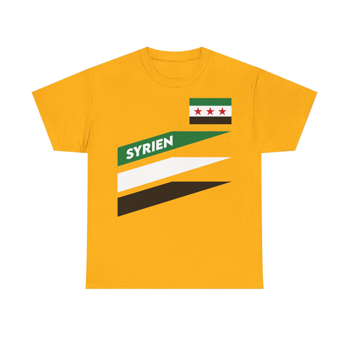 Syria Syrien Wappen Flagge Heimat Sport Fan Geschenkidee - Unisex T-Shirt