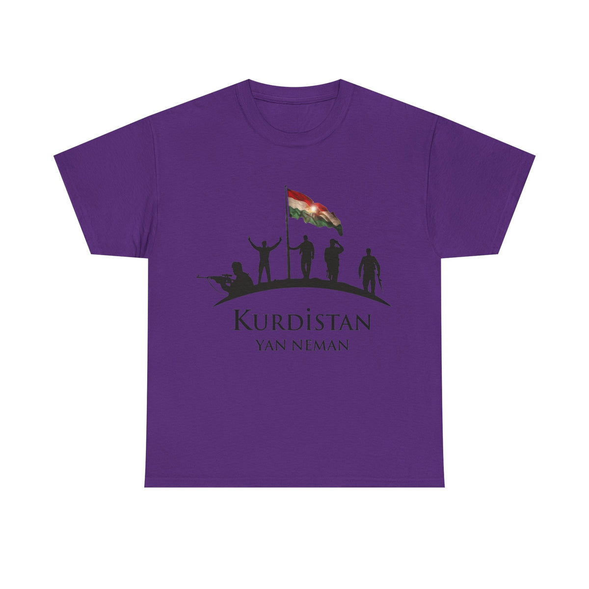 Kurdistan Yan Neman Flagge Azadi - Unisex T-Shirt