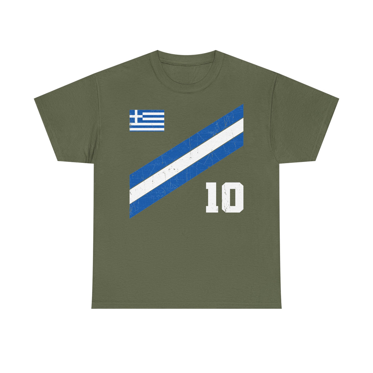 Grecia Grecia Bandera Escudo Patria Fútbol Deporte Aficionado Idea de regalo - Camiseta unisex