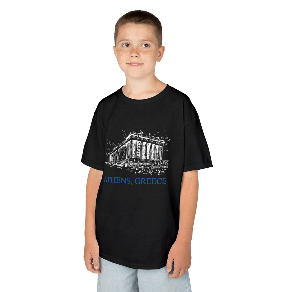 Greece Griechenland Flagge Wappen Heimat Fußball Sport Fan Geschenkidee - Für Kinder & Jugendliche Unisex T-Shirt