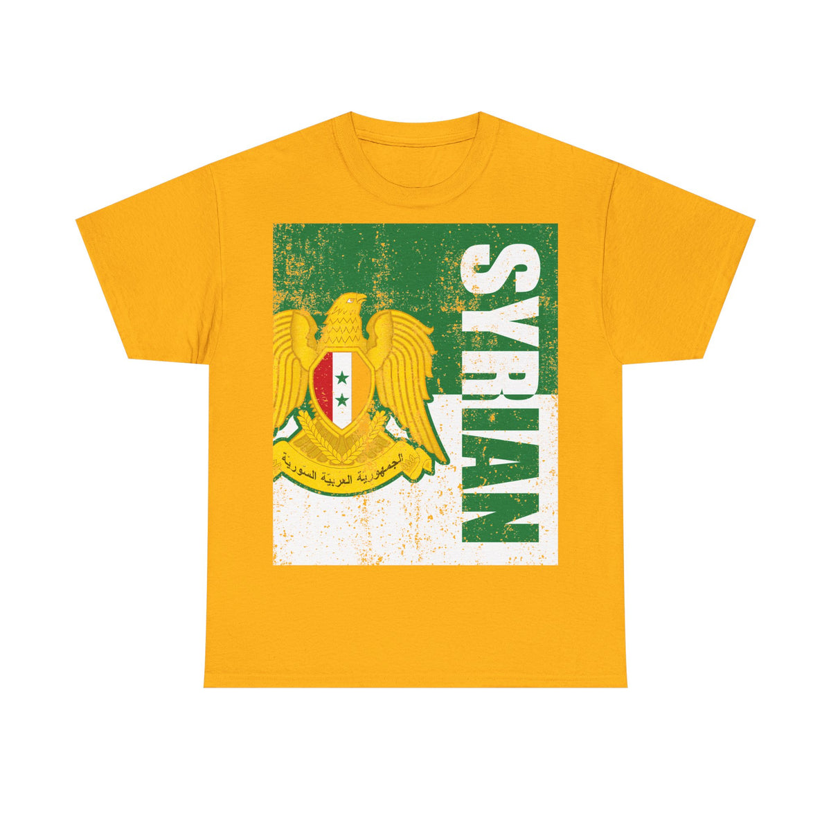 Syria Syrien Wappen Flagge Heimat Sport Fan Geschenkidee - Unisex T-Shirt