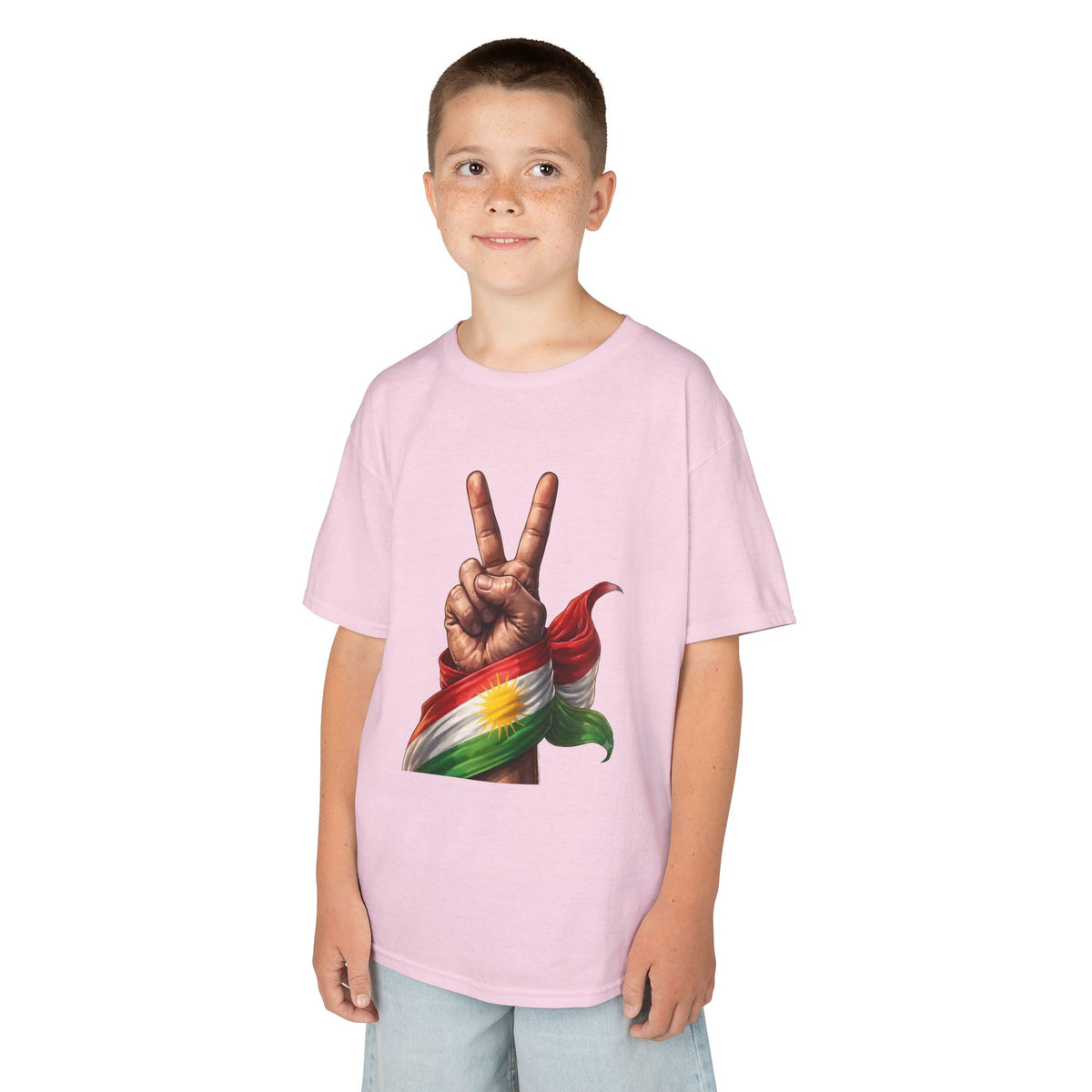 Kurdistan Peace Flagge Geschenkidee - Unisex Kinder & Jugendliche T-Shirt