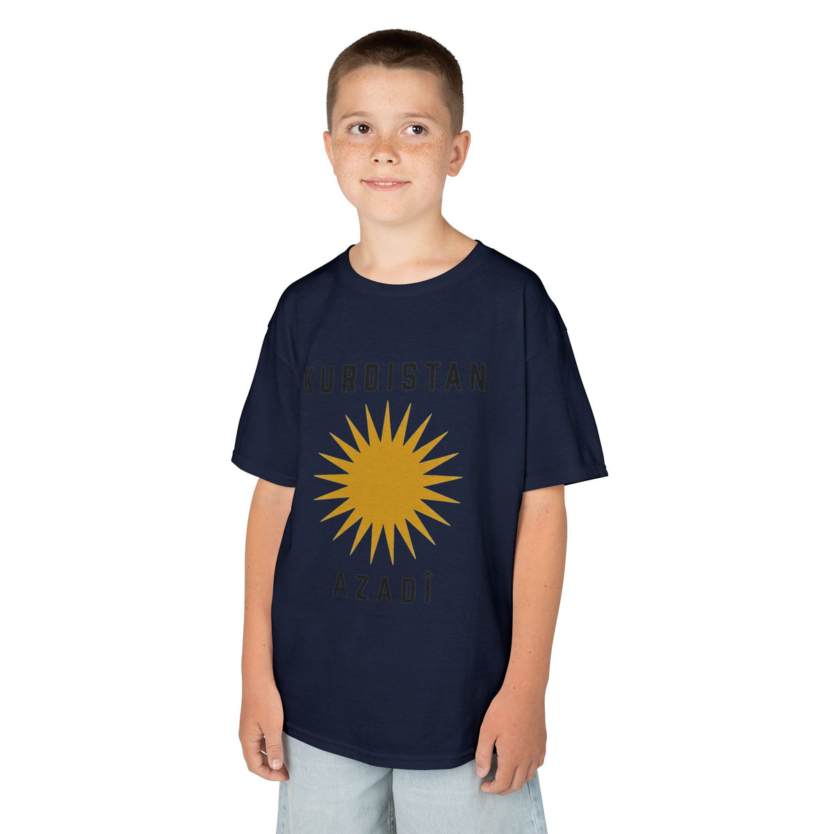 Kurdistan Azadi Sonne Wappen Flagge - Unisex Kinder & Jugendliche T-Shirt