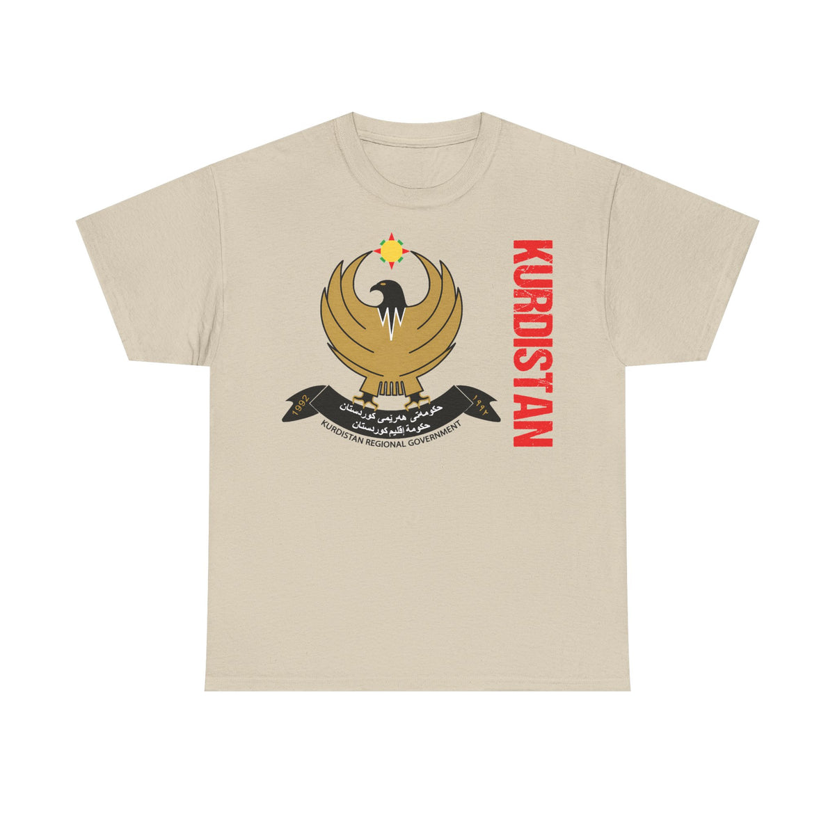 Kurdistán Azadi Escudo Bandera Patria Newroz Regalo - Camiseta unisex
