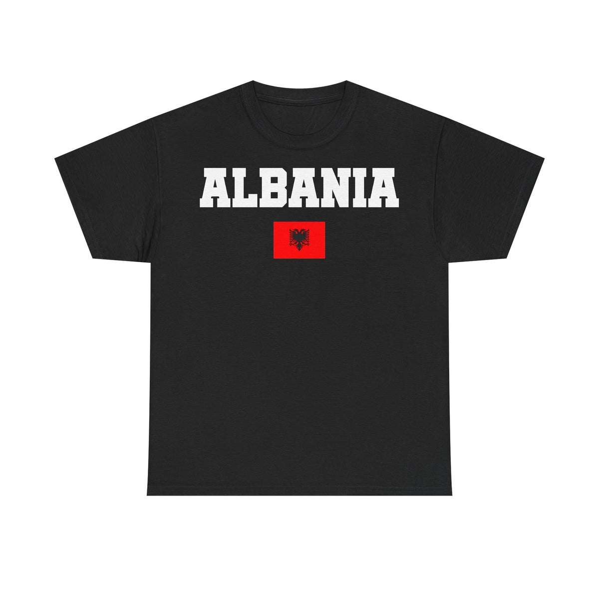 Albania Wappen Shqiptar Flagge Adler Fußball Fan Sport Unisex T Shirt