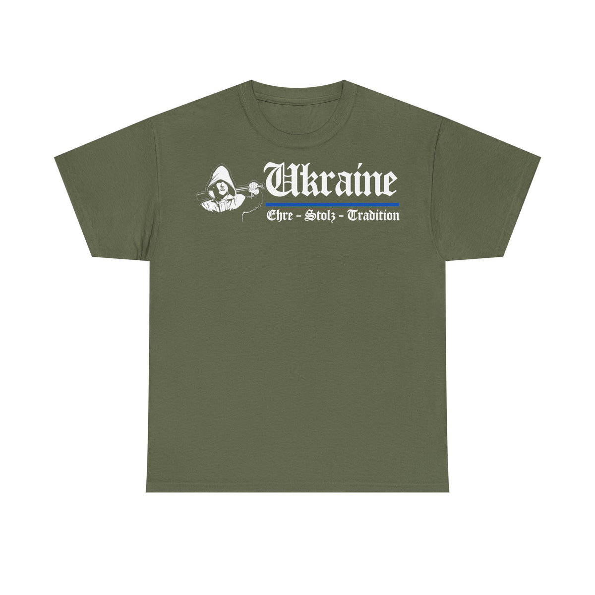 Bandera de Ucrania escudo idea de regalo afición al deporte moda vintage - Camiseta unisex