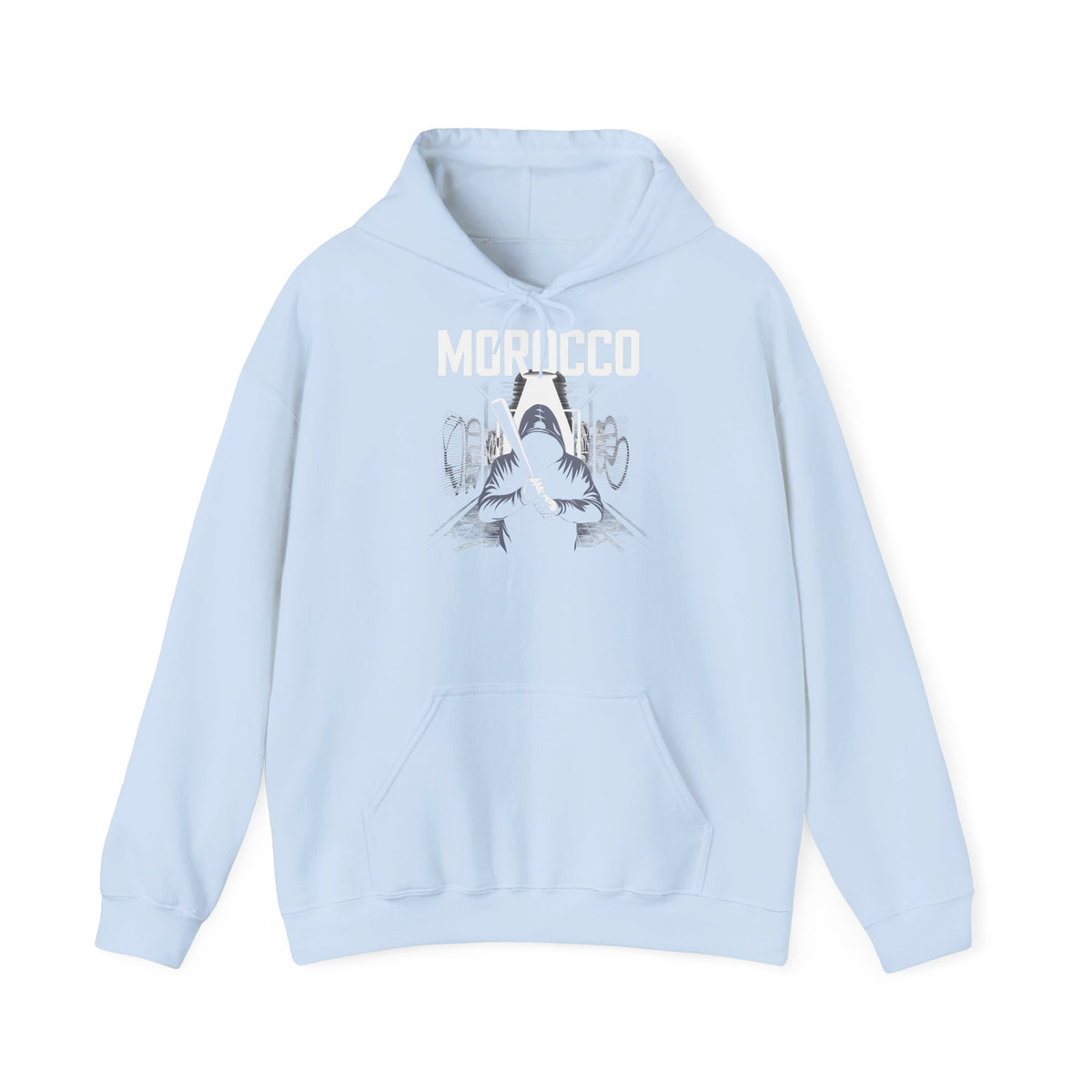 Stemma hooligan del Marocco, bandiera del Marocco, tifoso di calcio, sport, idea regalo - Felpa con cappuccio unisex