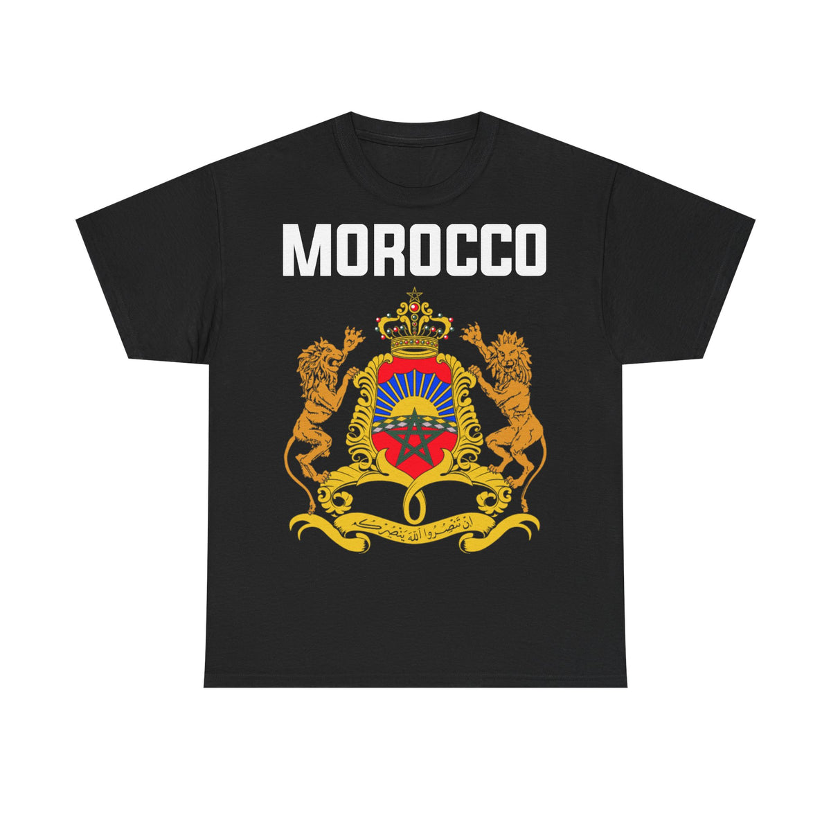 Marruecos Escudo Morocco Bandera Orgullo Fútbol Fan Deporte FIdea de regalo - Camiseta unisex