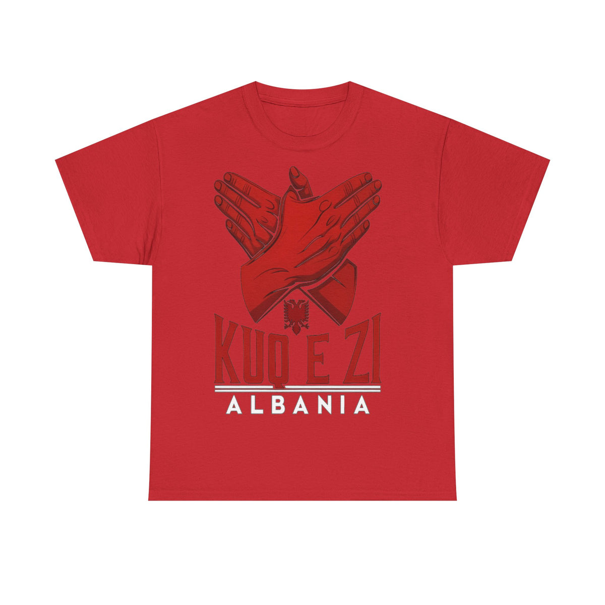 Albania KUQ E ZI Adler Move Flagge - Unisex T-Shirt