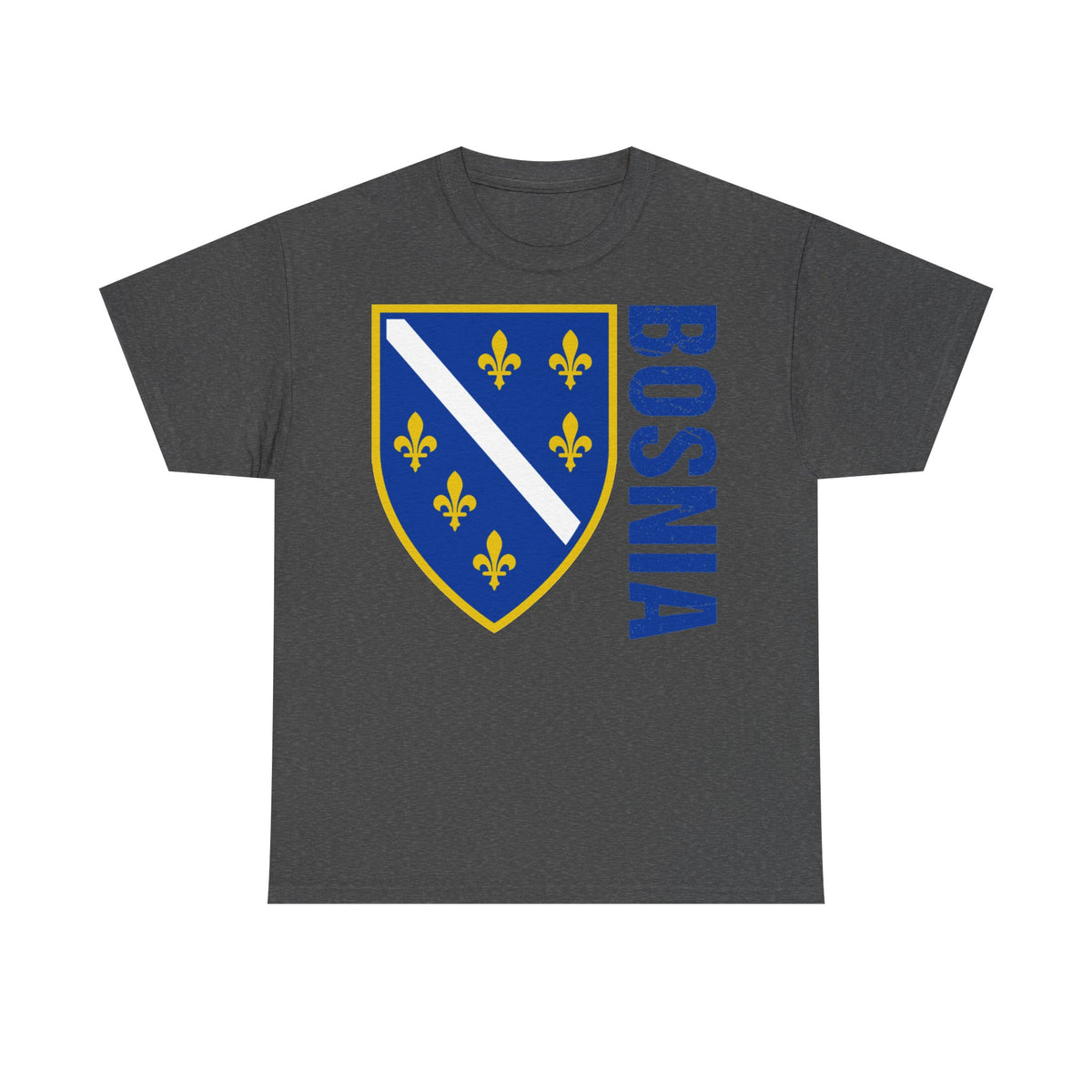 Bosnia Wappen Flagge Stolz Heimat Fußball fan Geschenkidee - Unisex T-Shirt