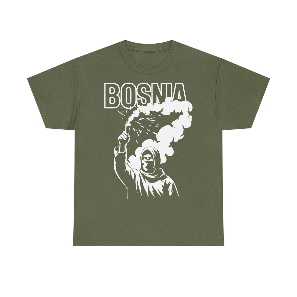 Bosnia escudo bandera orgullo patria aficionado al fútbol idea de regalo - Camiseta unisex