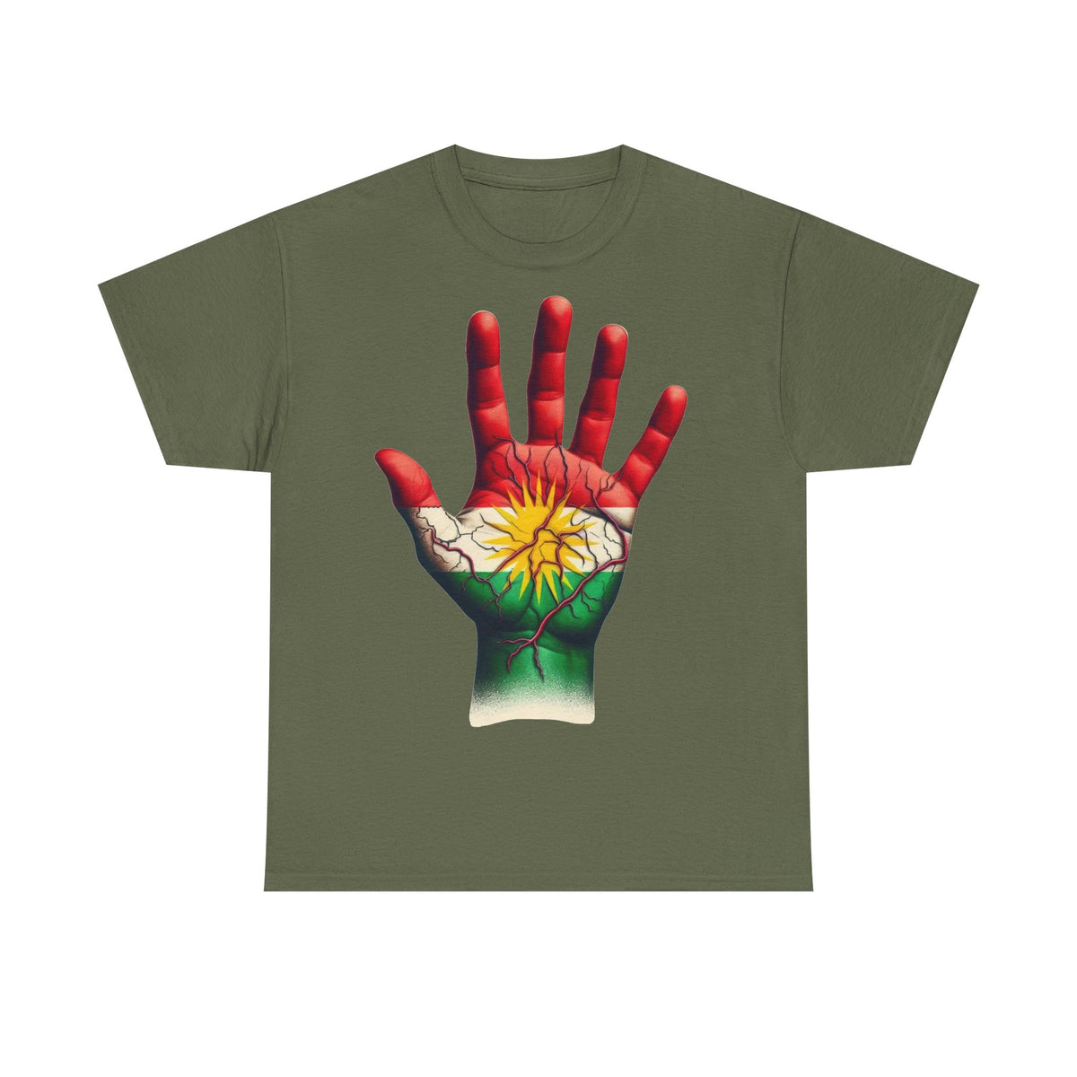 Kurdisches DNA im Blut Stolz Flagge - Unisex T-Shirt