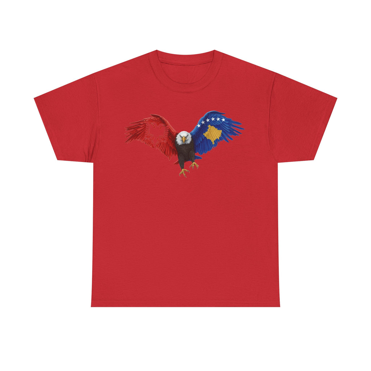 Albania Kosovo águila bandera orgullo arte - Camiseta unisex