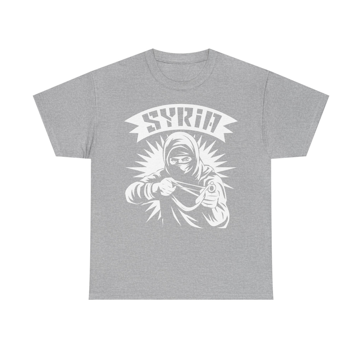 Syria Syrien Hooligan Wappen Flagge Heimat Sport Fußball Fan Geschenkidee - Unisex T-Shirt