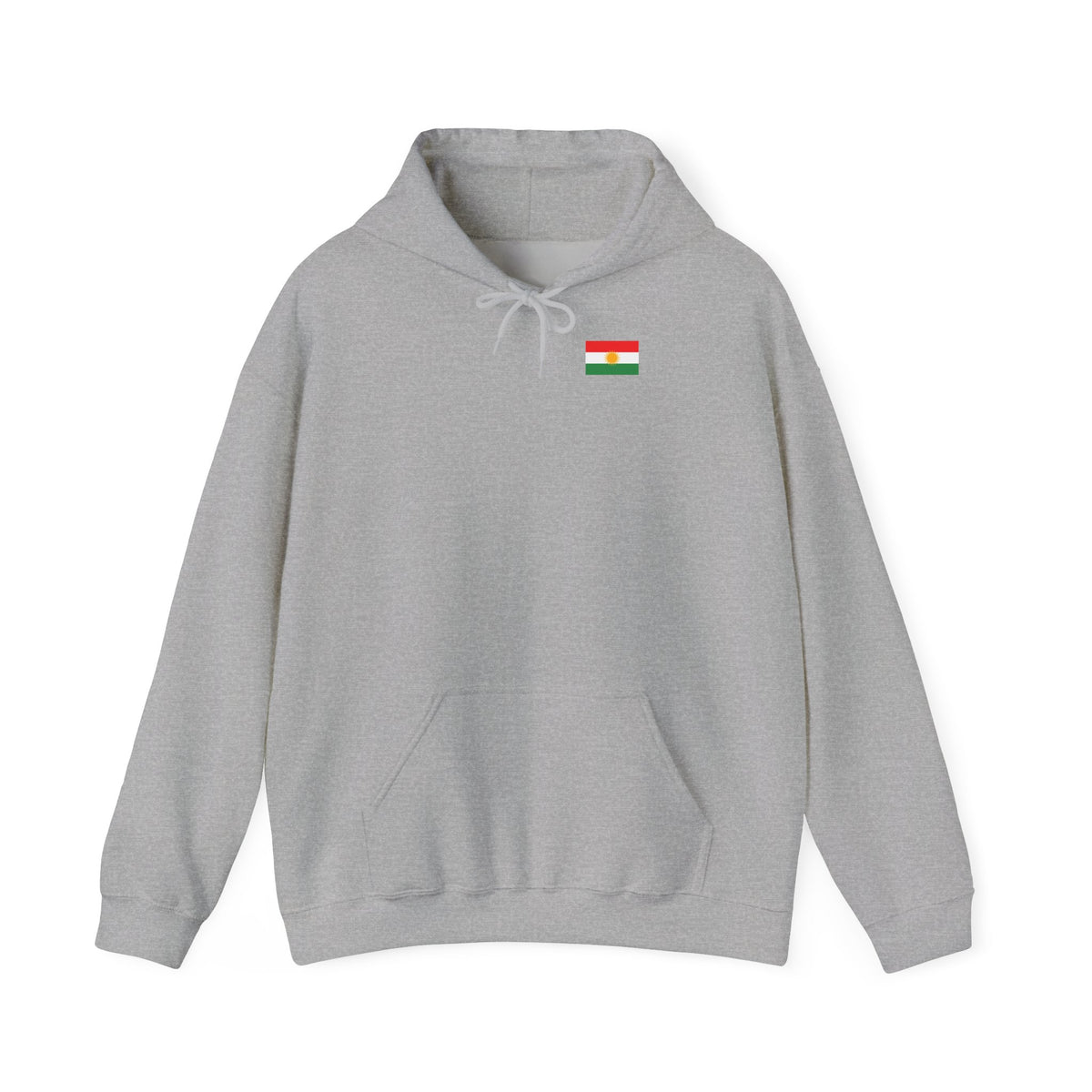 Kurdistan patria orgoglio stemma bandiera sport calcio regalo per tifosi - felpa con cappuccio unisex