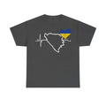Bosnia Wappen Flagge Stolz Heimat Fußball fan Geschenkidee - Unisex T-Shirt