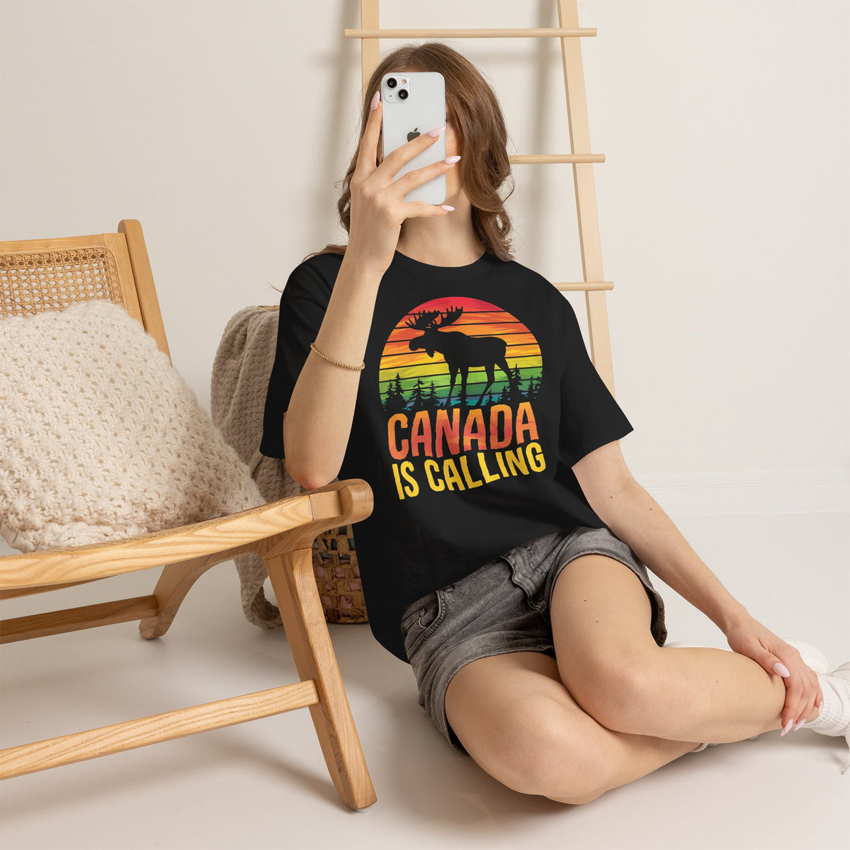 Canada Kanada Wappen Flagge Fan Sport Fußball Geschenkidee - Unisey T-Shirt
