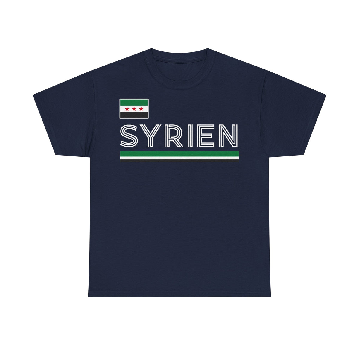 Syria Syrien Wappen Flagge Heimat Sport Fan Geschenkidee - Unisex T-Shirt