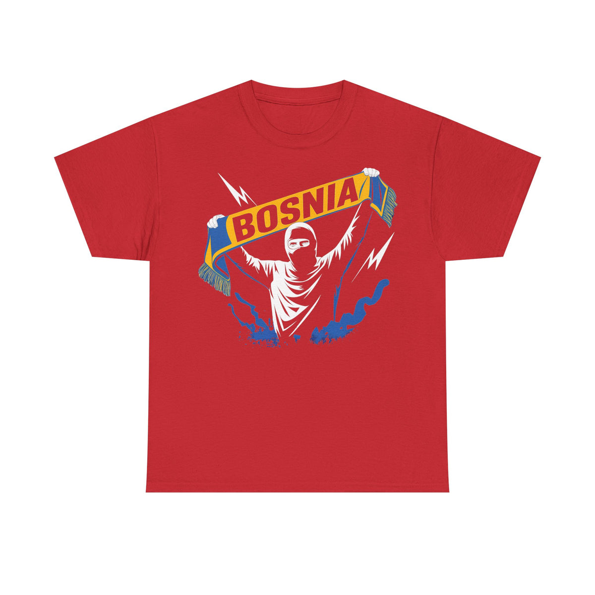 Bosnia escudo bandera orgullo patria aficionado al fútbol idea de regalo - Camiseta unisex