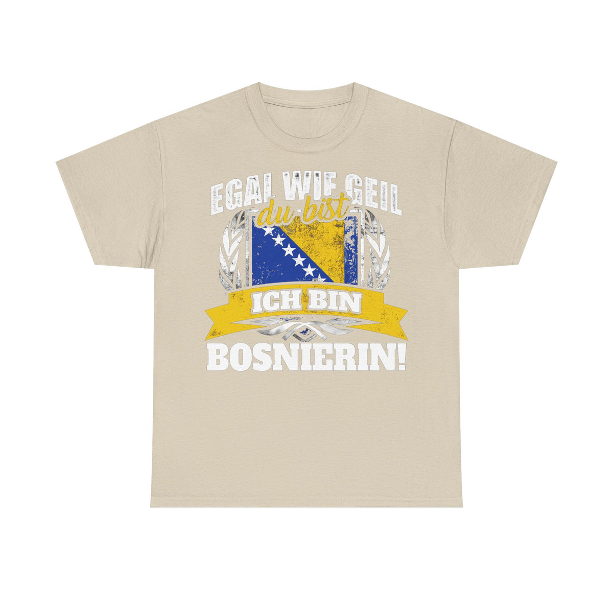 Bosnia Wappen Flagge Stolz Heimat Fußball fan Geschenkidee - Unisex T-Shirt