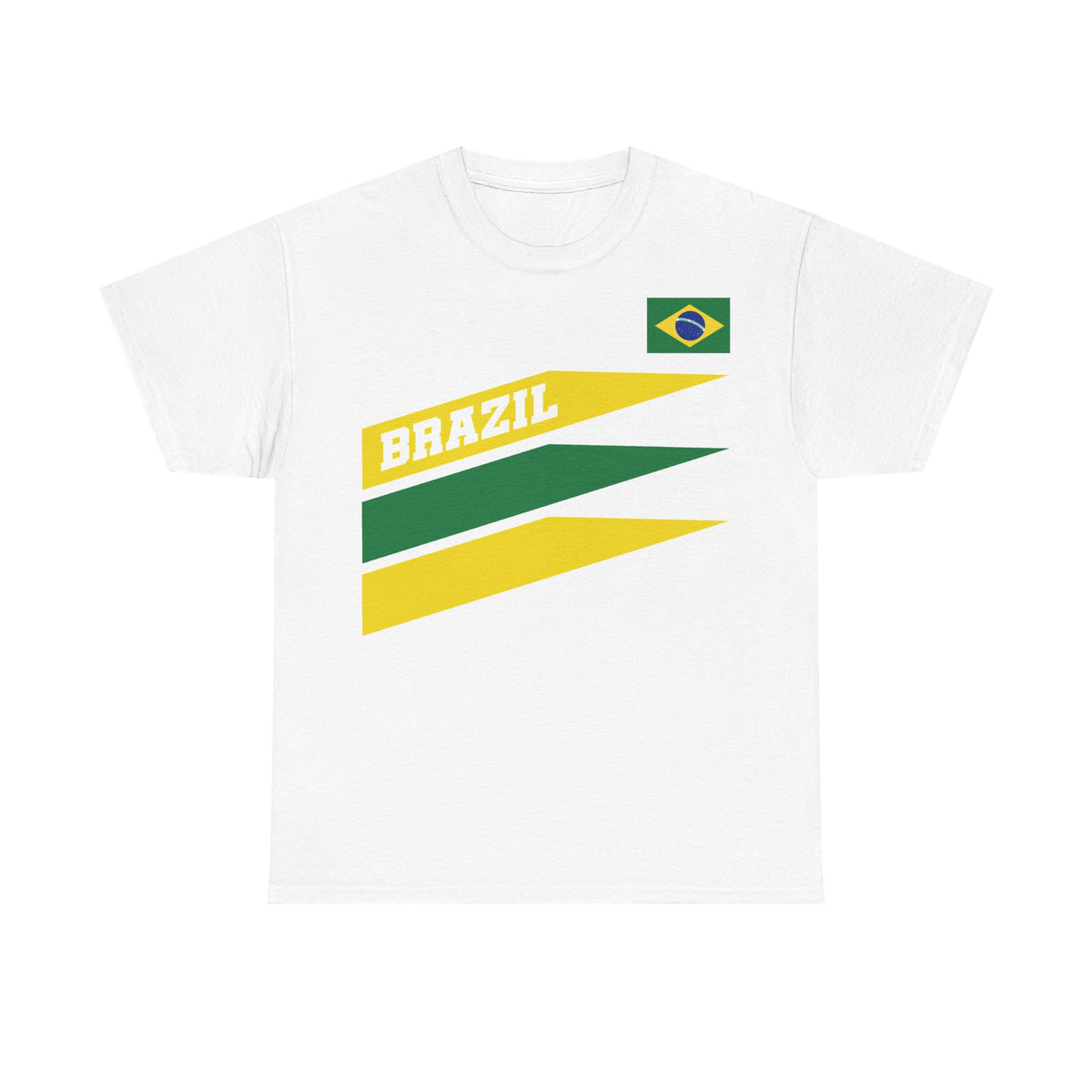 Brazil Brasilien Wappen Flagge Sport Fan Fußball Geschenkidee - Unisex T-Shirt