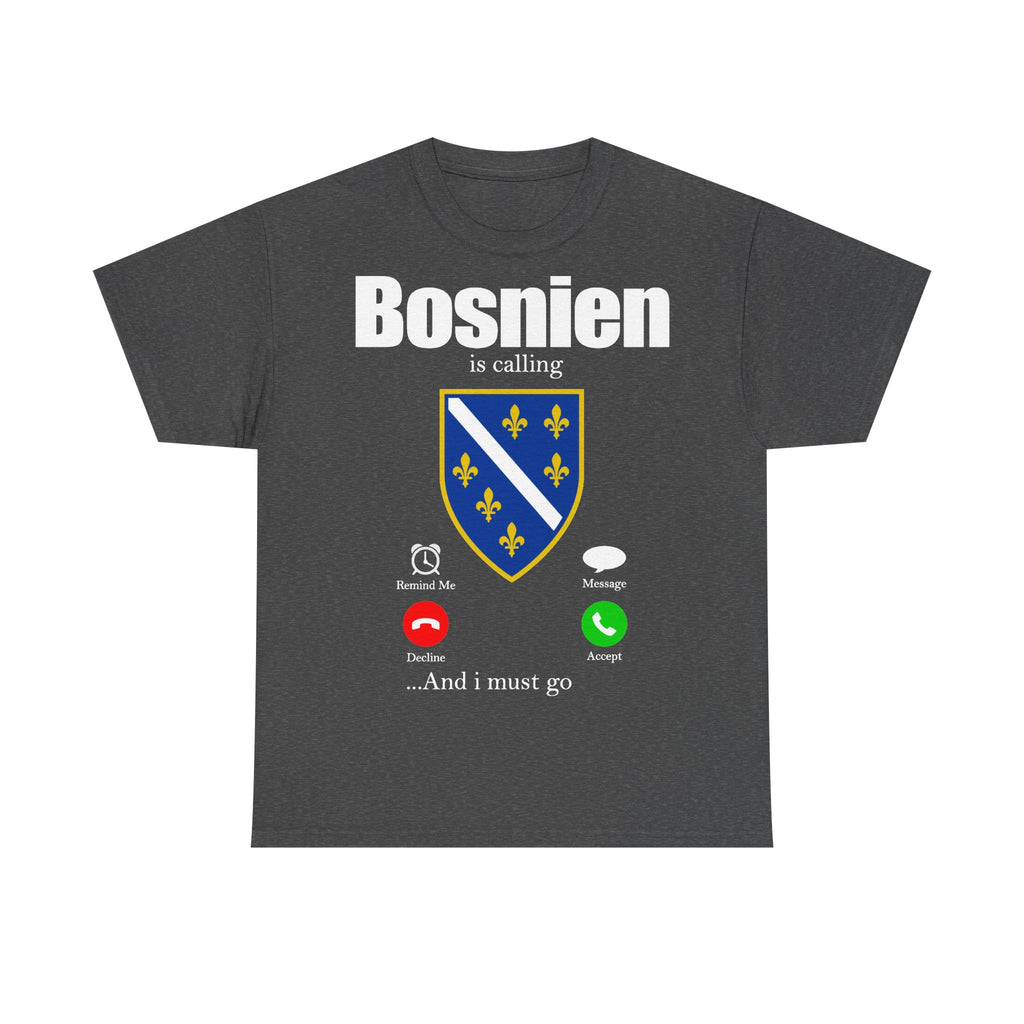 Bosnia Wappen Flagge Stolz Heimat Fußball fan Geschenkidee - Unisex T-Shirt