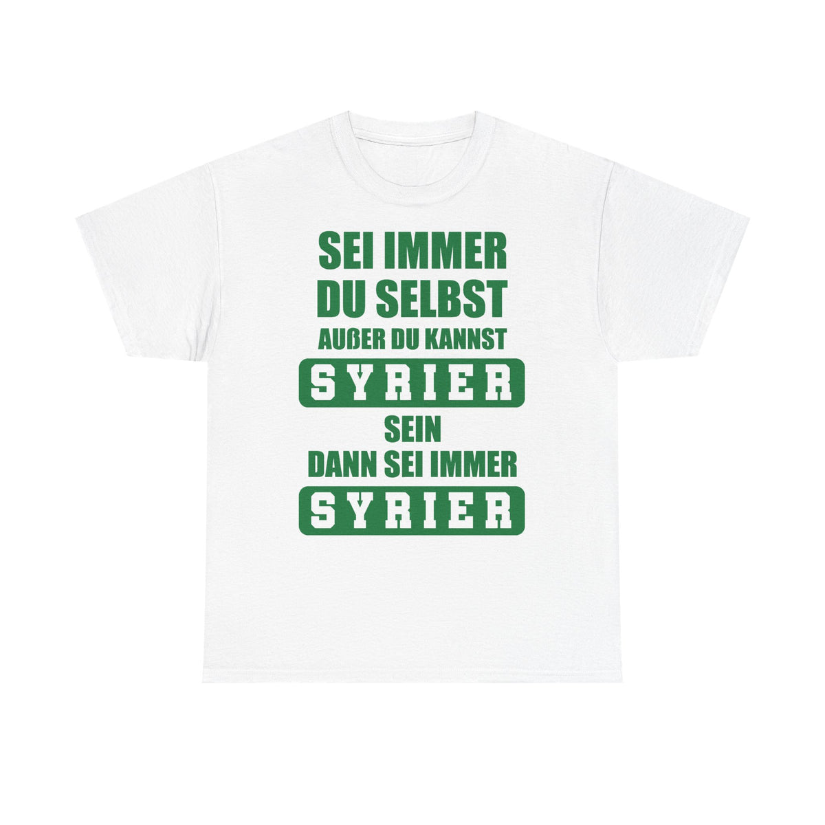Syria Syrien Wappen Flagge Heimat Sport Fan Geschenkidee - Unisex T-Shirt