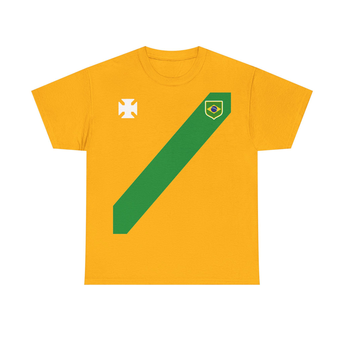 Brazil Brasilien Wappen Flagge Sport Fan Fußball Geschenkidee - Unisex T-Shirt