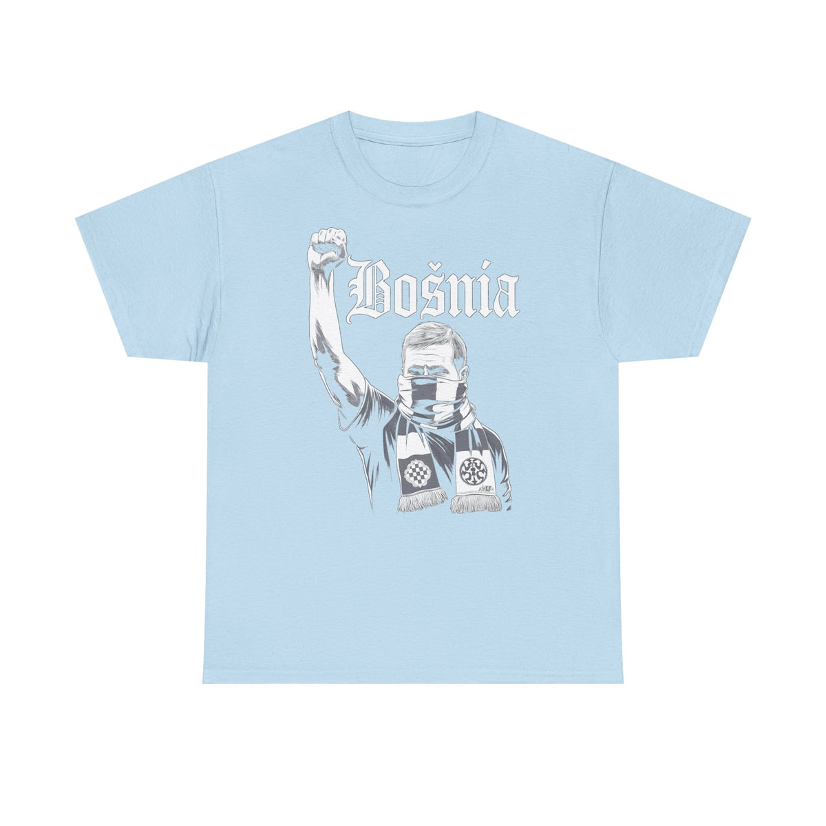Bosnia escudo bandera orgullo patria aficionado al fútbol idea de regalo - Camiseta unisex