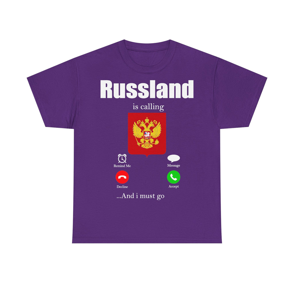 Rusia Rusia Moscú águila bandera escudo regalo deporte aficionado moda - Camiseta unisex