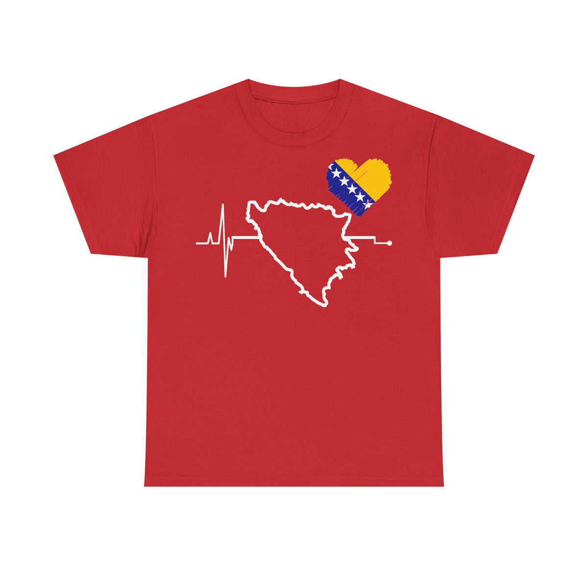 Bosnia escudo bandera orgullo patria aficionado al fútbol idea de regalo - Camiseta unisex