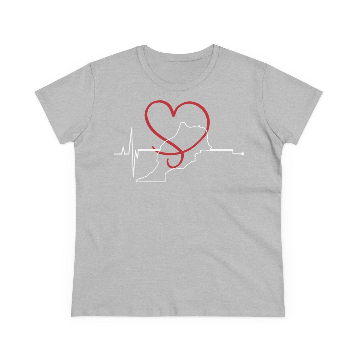 Escudo de Marruecos, bandera de Marruecos, orgullo, aficionada al fútbol y al deporte, idea de regalo - Camiseta para mujer
