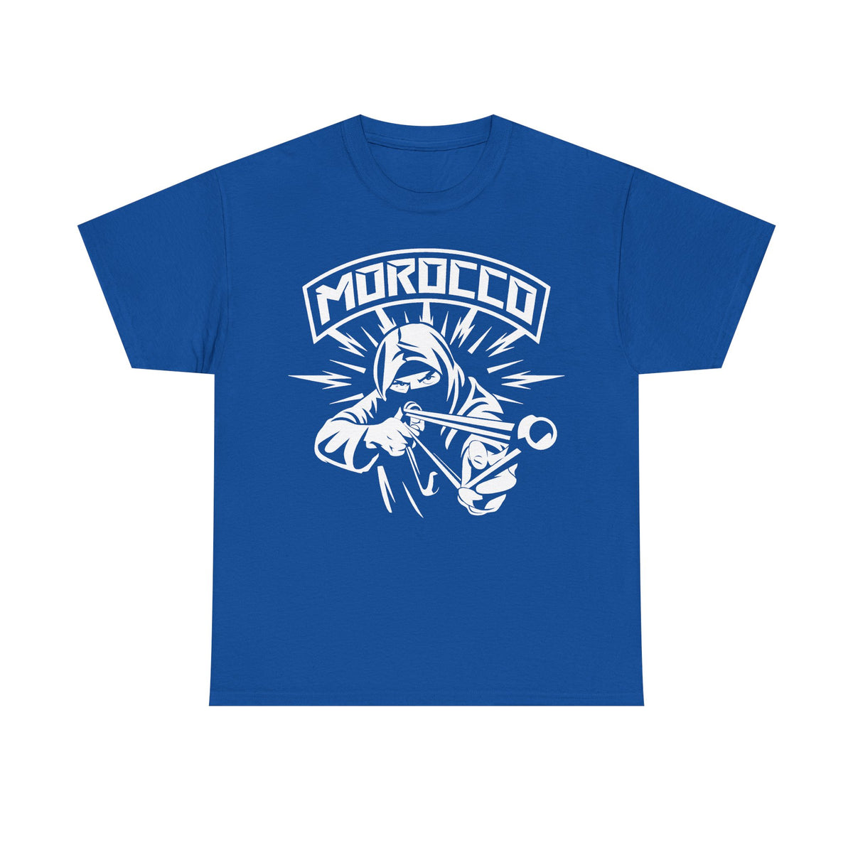 Escudo de hooligan de Marruecos Bandera de Marruecos Fútbol Aficionado Deporte Idea de regalo - Camiseta unisex