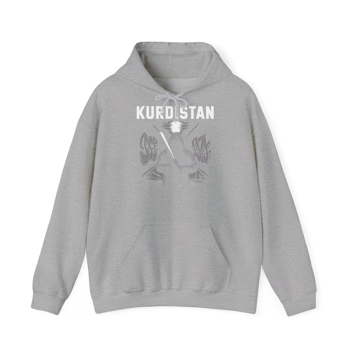 Kurdistan hooligan patria orgoglio stemma bandiera sport calcio tifoso regalo - Felpa con cappuccio unisex