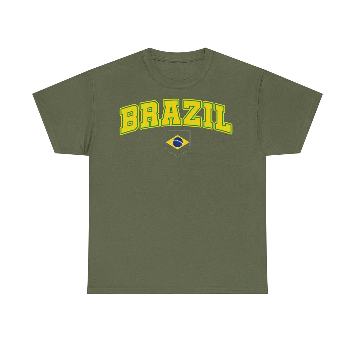 Brazil Brasilien Wappen Flagge Sport Fan Fußball Geschenkidee - Unisex T-Shirt