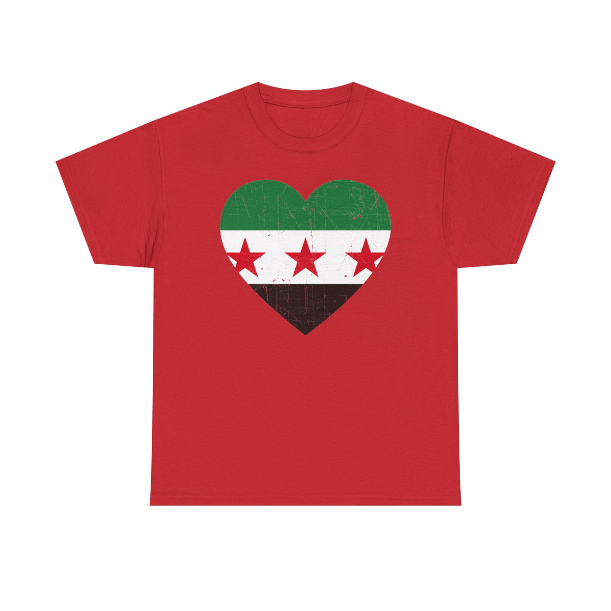 Syria Syrien Wappen Flagge Heimat Sport Fan Geschenkidee - Unisex T-Shirt