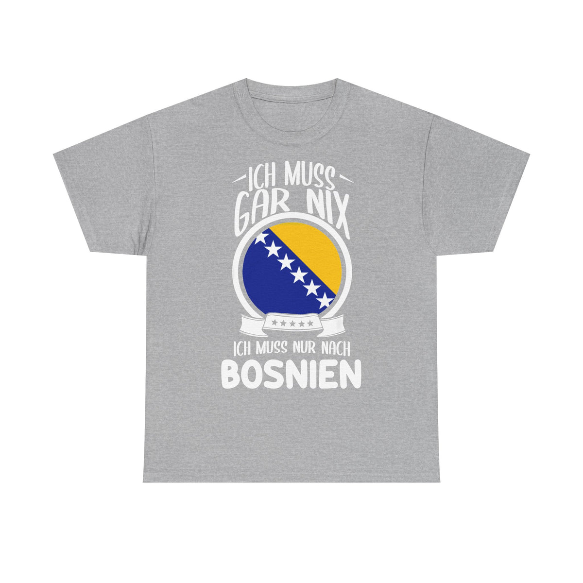 Bosnia Wappen Flagge Stolz Heimat Fußball fan Geschenkidee - Unisex T-Shirt