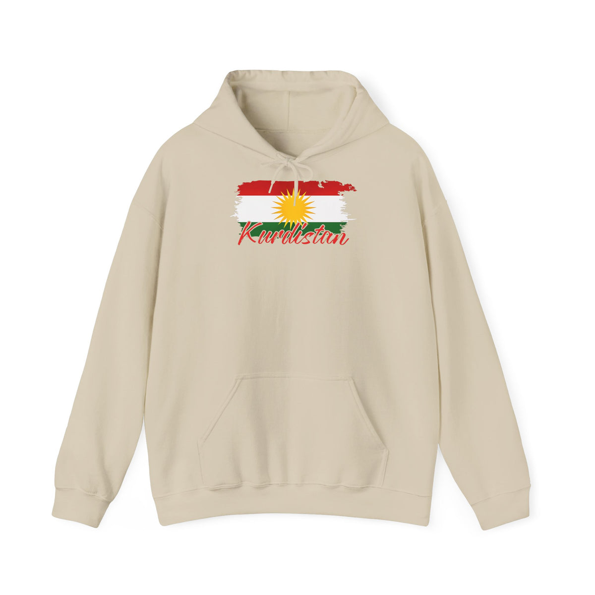 Kurdistan patria orgoglio stemma bandiera sport calcio regalo per tifosi - felpa con cappuccio unisex