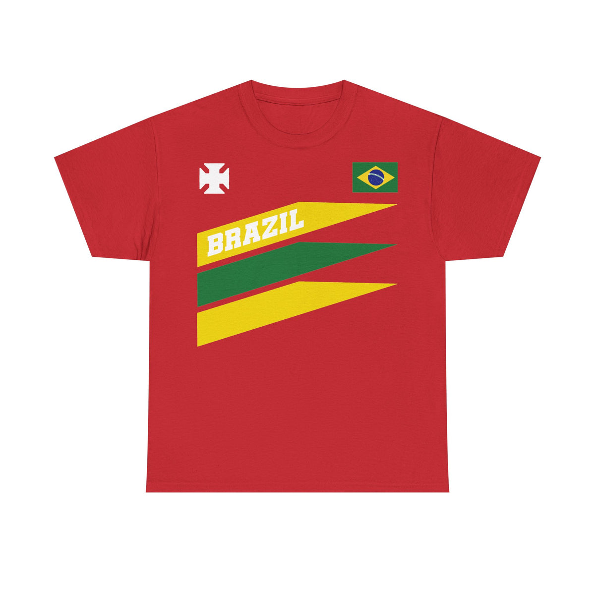 Brazil Brasilien Wappen Flagge Sport Fan Fußball Geschenkidee - Unisex T-Shirt