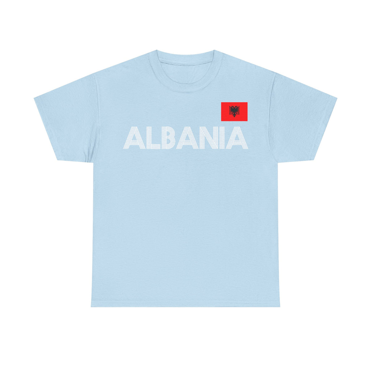 Camiseta unisex de Albania, escudo albanés, bandera, águila, fútbol, aficionado, deporte
