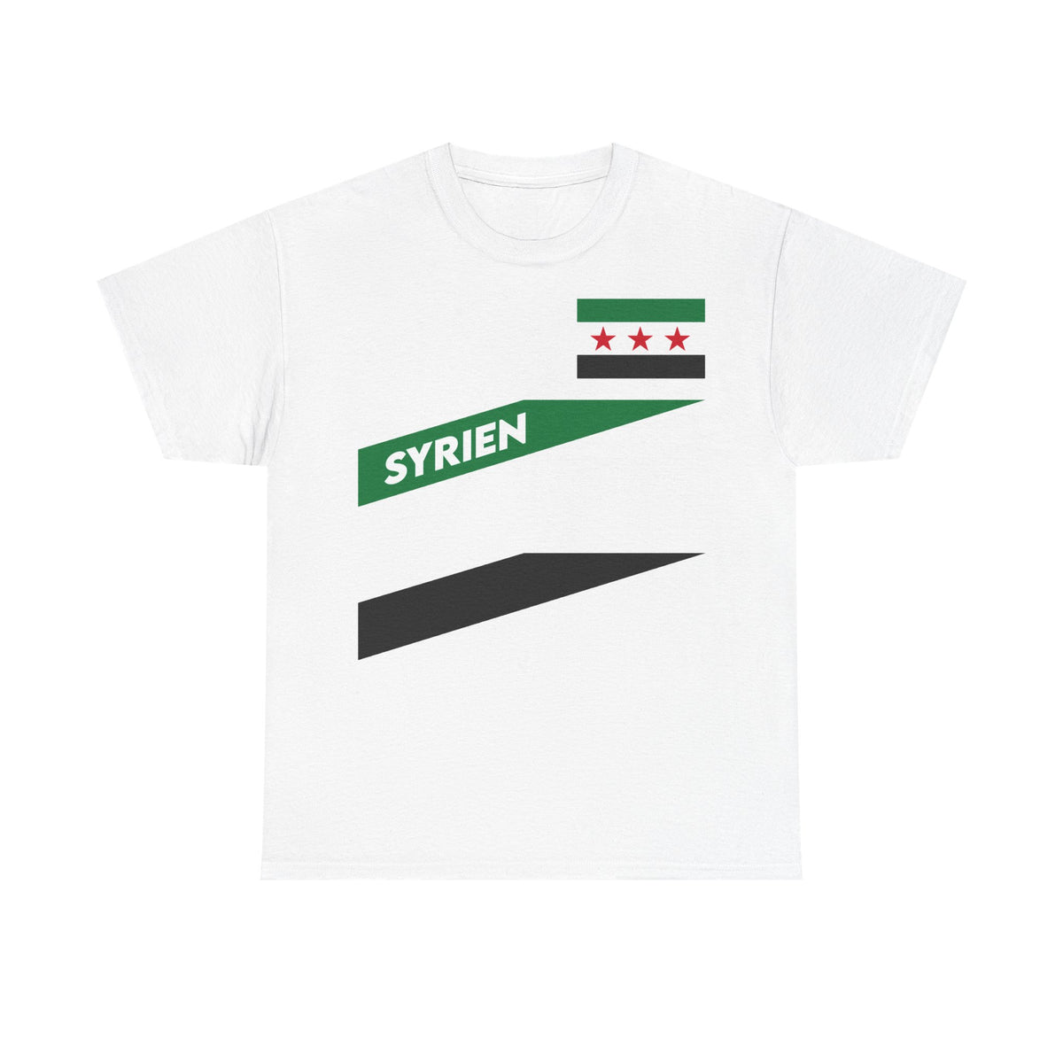 Syria Syrien Wappen Flagge Heimat Sport Fan Geschenkidee - Unisex T-Shirt