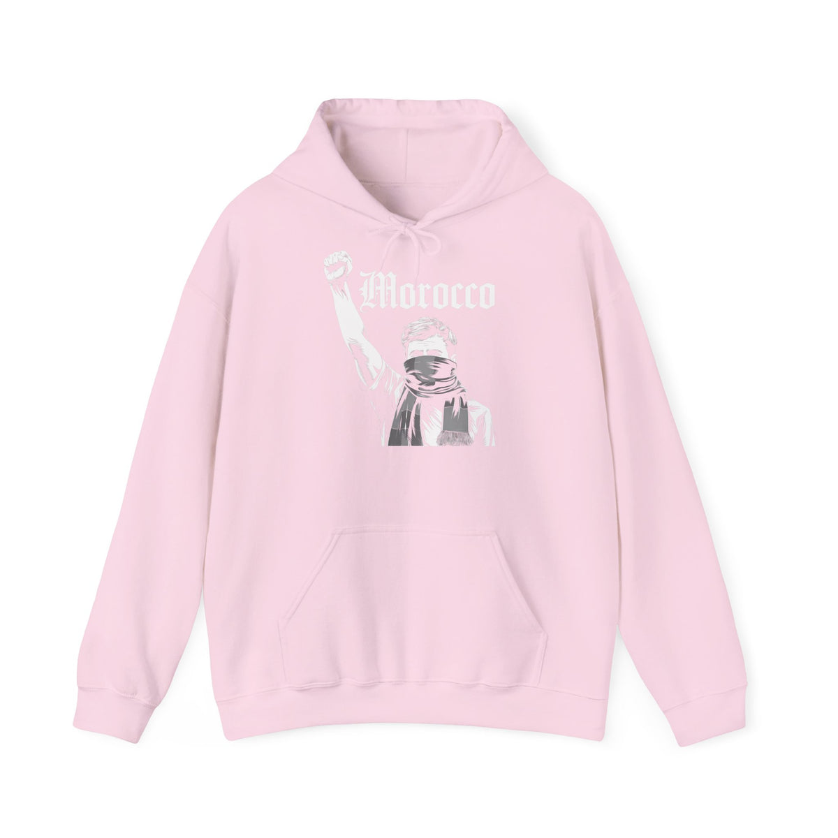 Stemma hooligan del Marocco, bandiera del Marocco, tifoso di calcio, sport, idea regalo - Felpa con cappuccio unisex