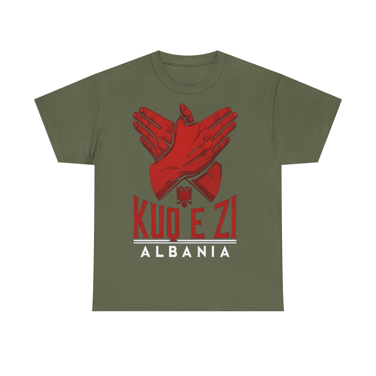 Albania KUQ E ZI Adler Move Flagge - Unisex T-Shirt