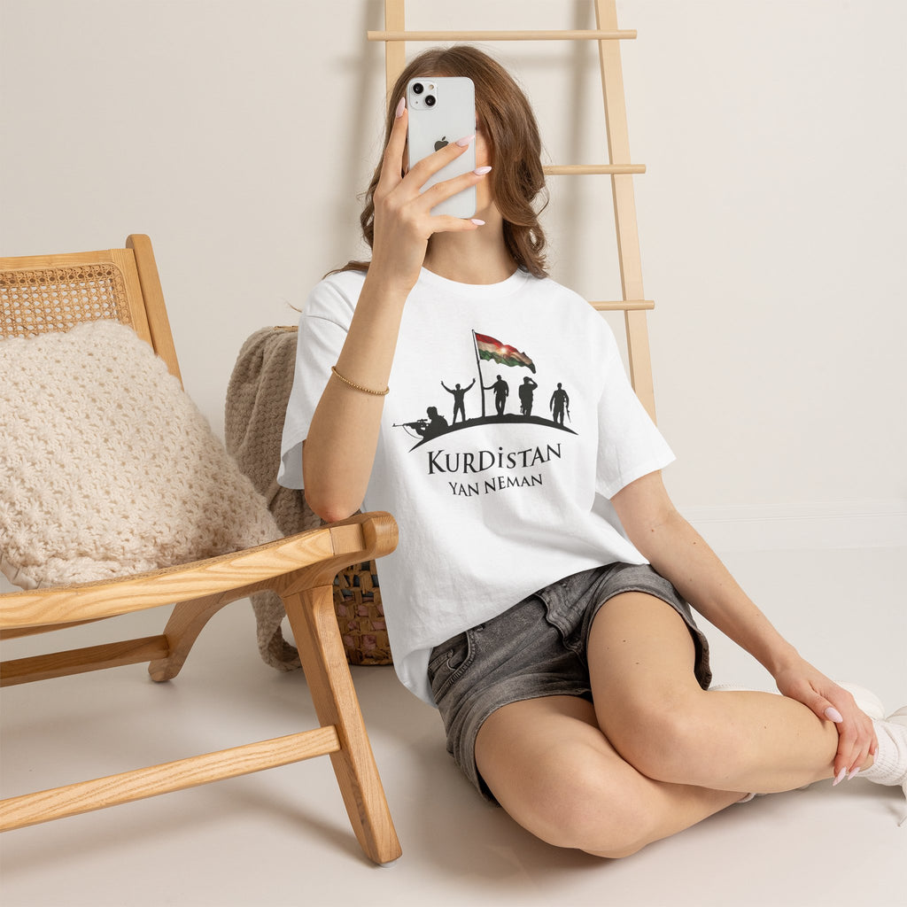Kurdistan Yan Neman Flagge - Unisex T-Shirt
