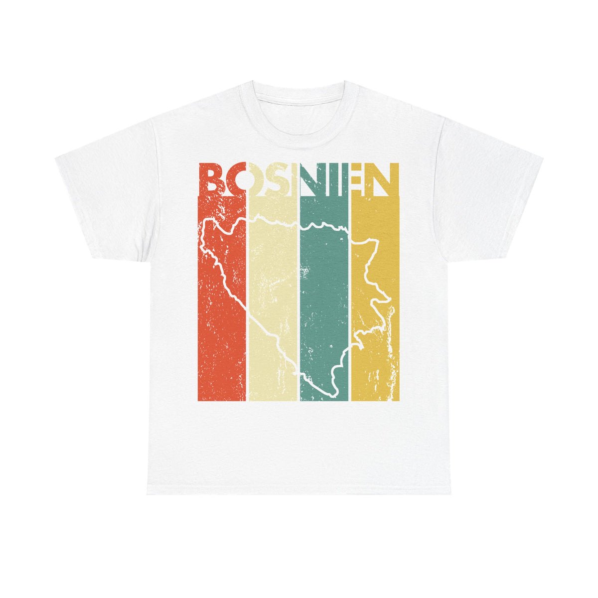 Bosnia Wappen Flagge Stolz Heimat Fußball fan Geschenkidee - Unisex T-Shirt